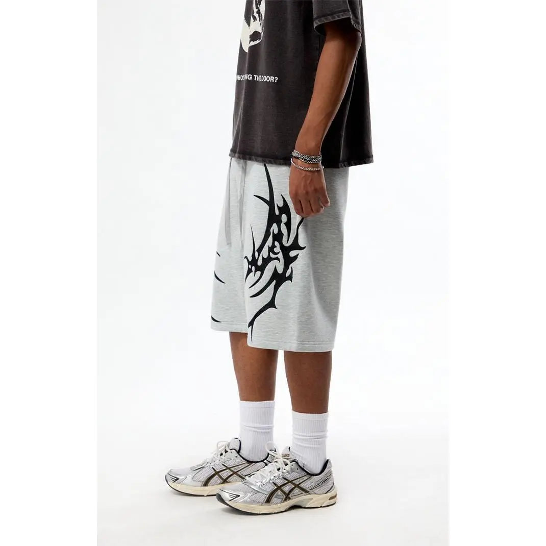 Pacsun Men's Warping in Time Fleece Sweat Shorts