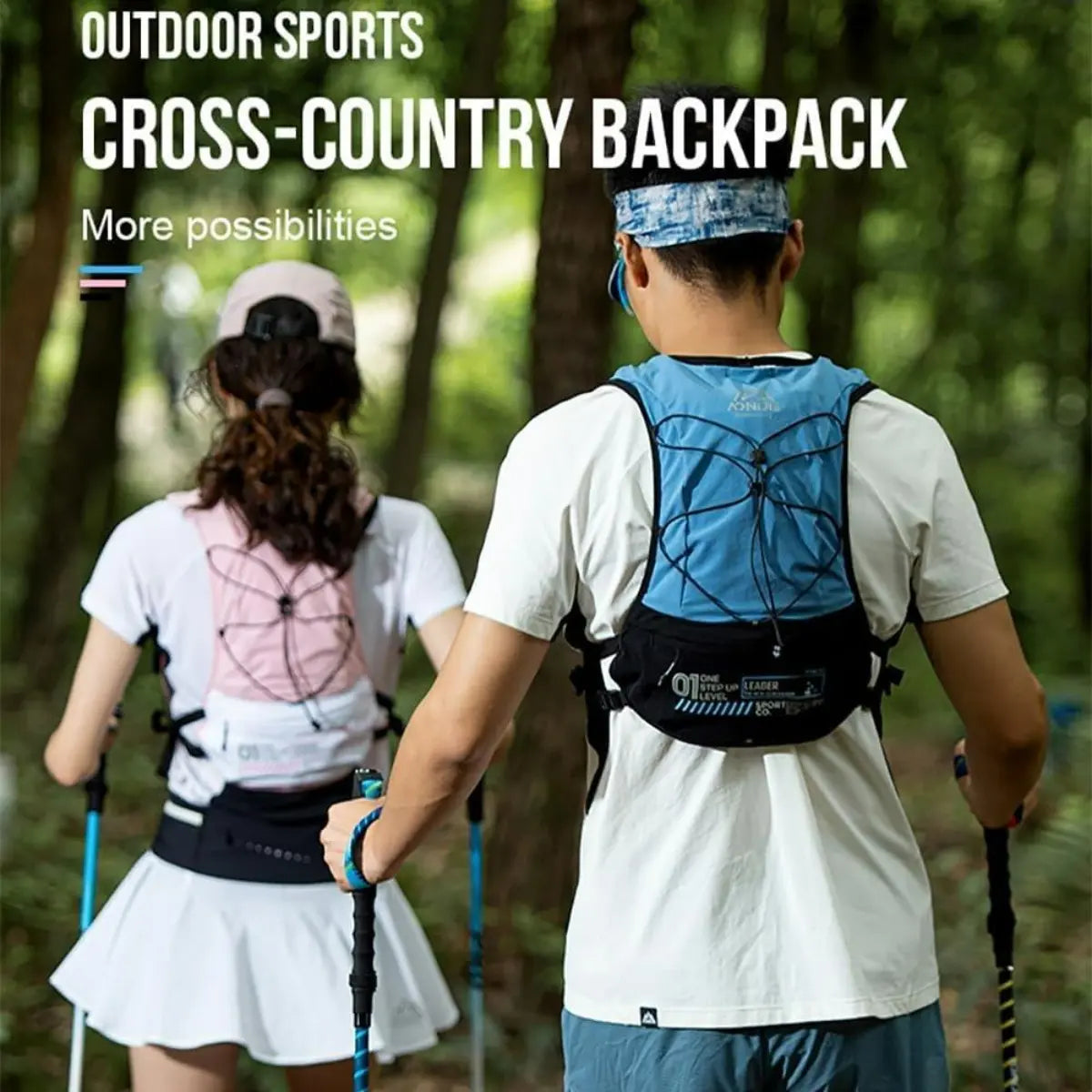 AONIJIE 5L Hydration Running Vest - Multifunctional Water Backpack with Bladder for Trail Running, Sports, and Outdoor Activities for Men and Women