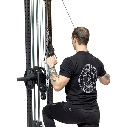 Rustproof Aluminum Gym Handles with Adjustable Straps and Smooth Rotation for Cable Machines, Chest Flys, and Shoulder Raises