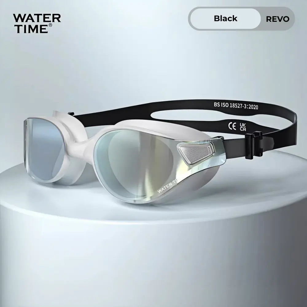 WATERTIME Wide View Adult Swim Goggles with Anti-Fog Technology, Soft Silicone Seal, and Adjustable Strap