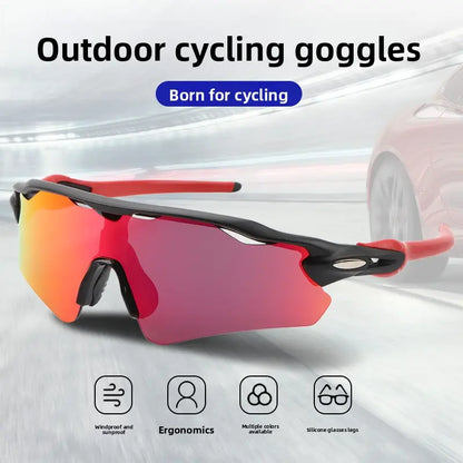 Polarized UV400 Sports Sunglasses for Men and Women, Lightweight TR90 Frame, Windproof Anti-Glare Design for Cycling, Running, Hiking, Camping, Fishing, Driving, Golf, and Outdoor Activities