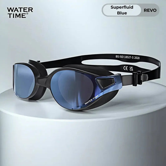 WATERTIME Wide View Adult Swim Goggles with Anti-Fog Technology, Soft Silicone Seal, and Adjustable Strap