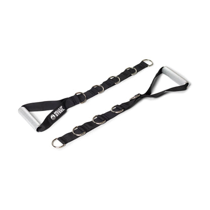 Rustproof Aluminum Gym Handles with Adjustable Straps and Smooth Rotation for Cable Machines, Chest Flys, and Shoulder Raises