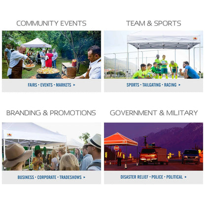 ABCCANOPY Commercial-Series Heavy-Duty 8x12 Patio Pop-Up Canopy Tent