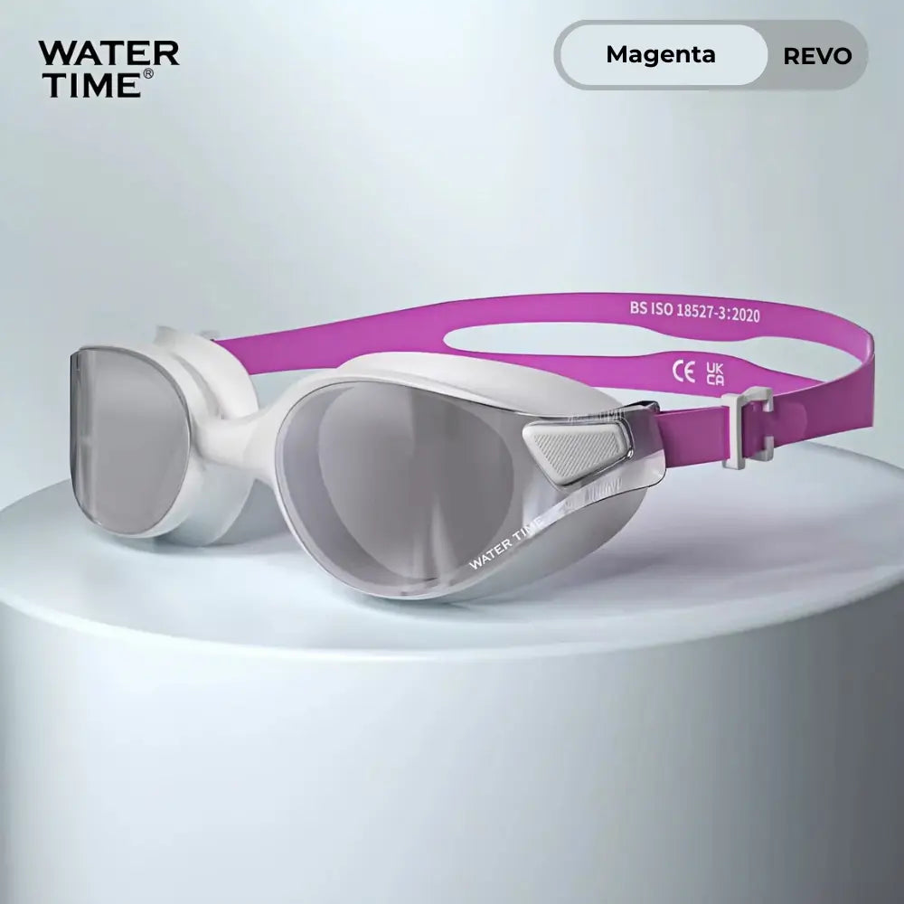 WATERTIME Wide View Adult Swim Goggles with Anti-Fog Technology, Soft Silicone Seal, and Adjustable Strap