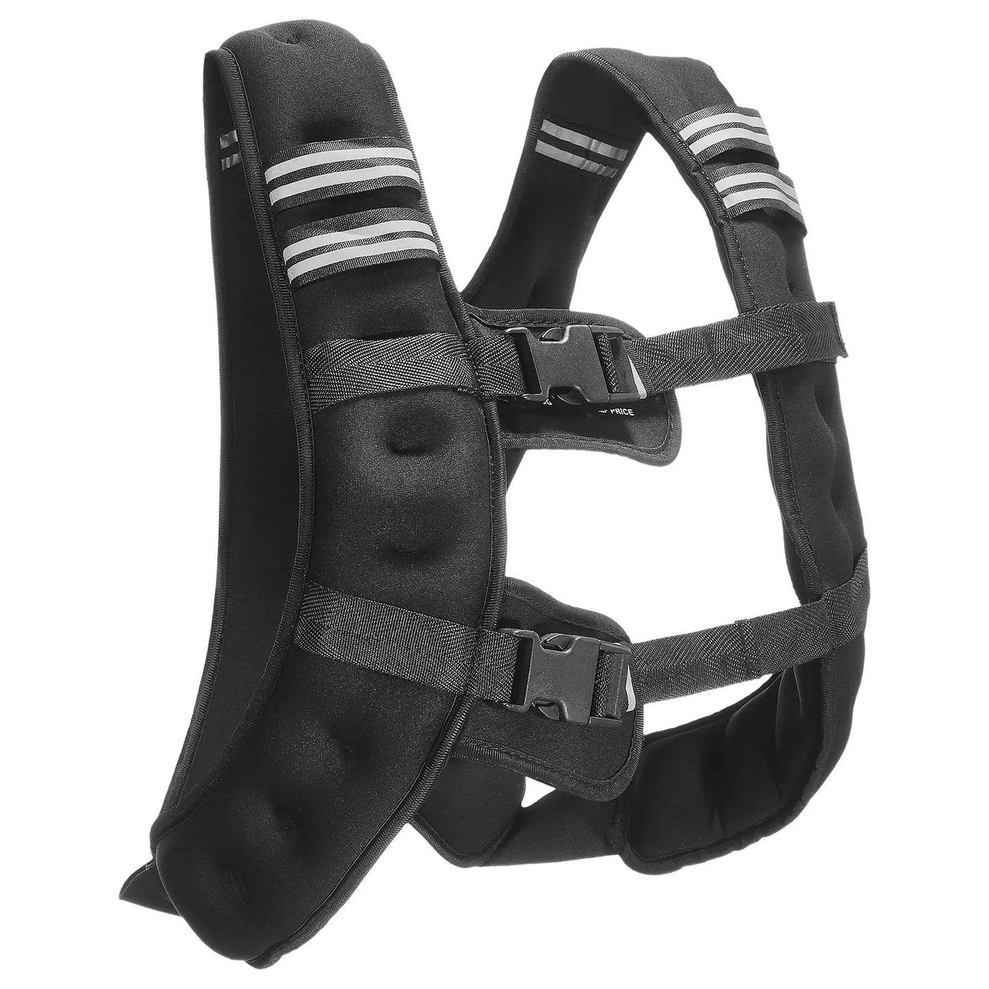 Vevor 12 lbs Weighted Vest with Reflective Stripe - Adjustable Body Weight Vest for Men and Women, Ideal for Strength Training, Running, Jogging, and Fitness Enhancement