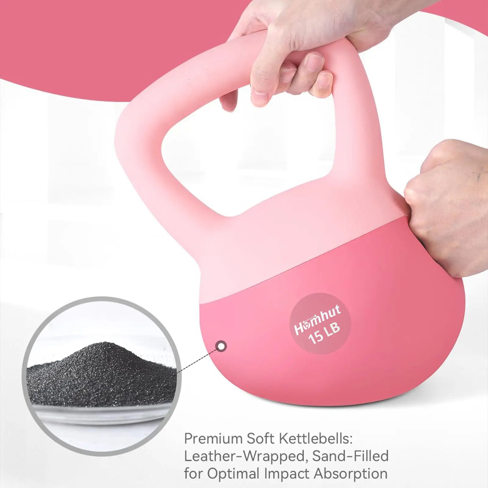 Soft Kettlebell with Handle - Premium Home Gym Equipment for Strength Conditioning and Core Training