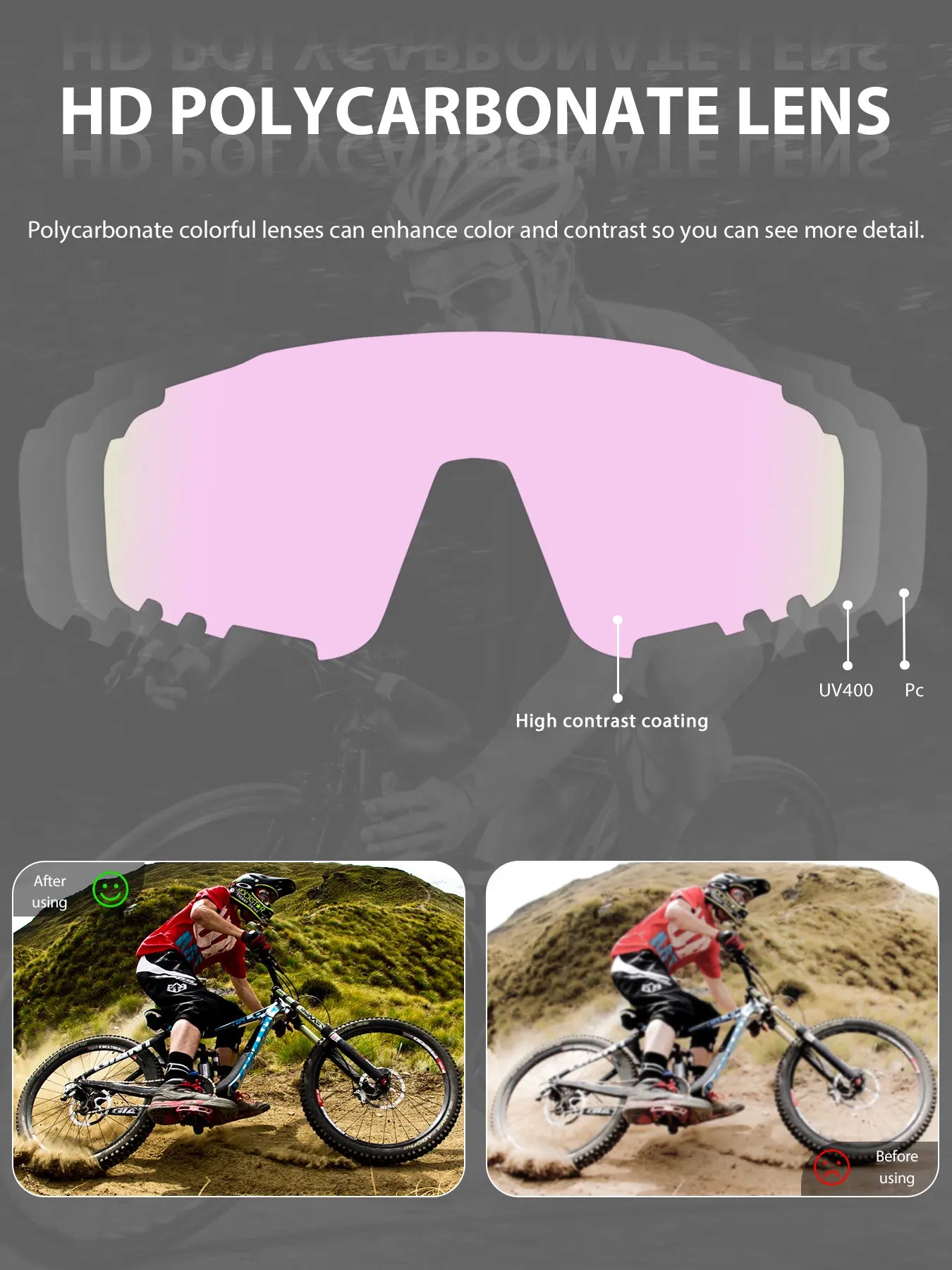 KAPVOE Fashion Sports Eyewear for Outdoor Activities – Unisex Cycling and Hiking Glasses