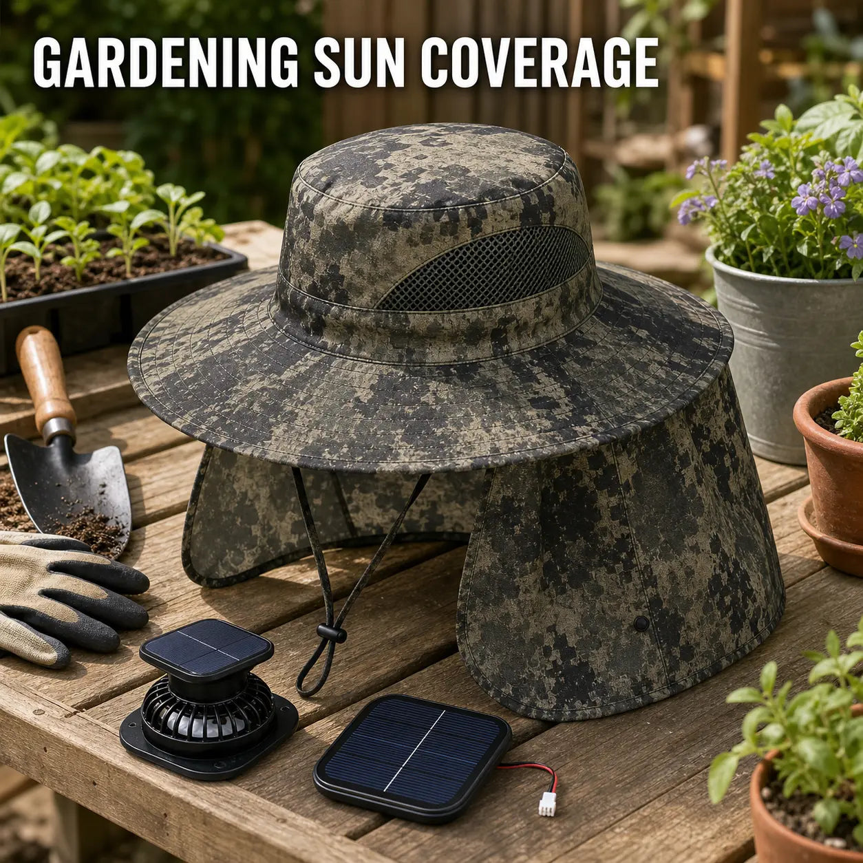 Modular Solar-Powered Cooling Hat with Built-In Rechargeable Fan - Lightweight Waterproof Sunshade Cap for Outdoor Activities and Sports Events