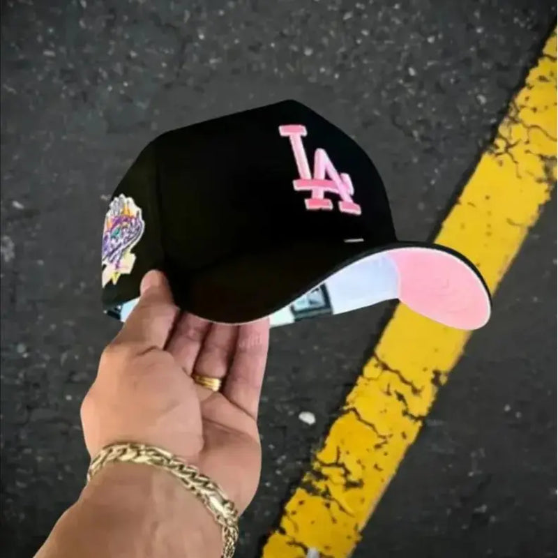 Premium MLB Fitted Caps for NY & LA – Stylish Flat Peak Design in Vibrant Colors, Ideal for Streetwear and Sports Enthusiasts