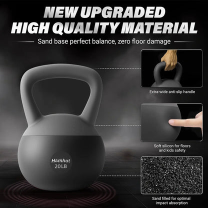 Soft Kettlebell with Handle - Premium Home Gym Equipment for Strength Conditioning and Core Training