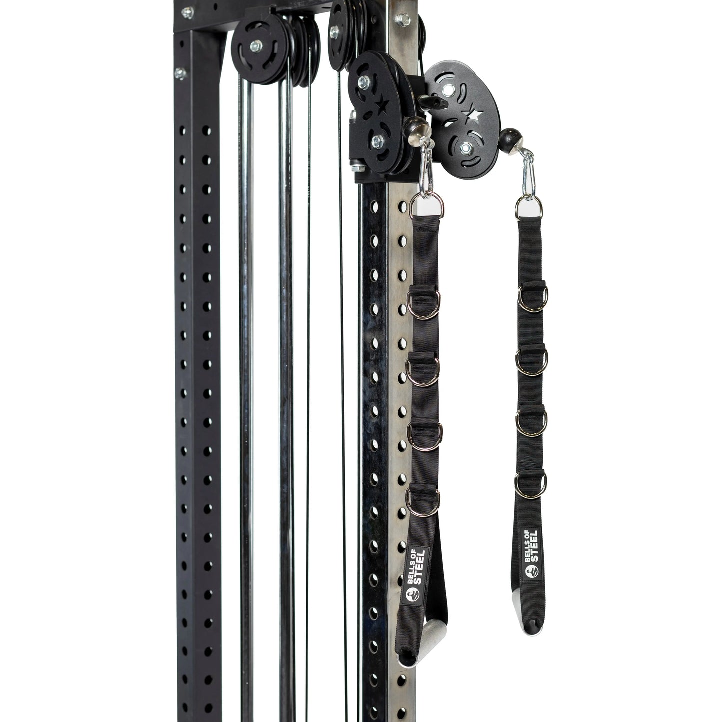 Rustproof Aluminum Gym Handles with Adjustable Straps and Smooth Rotation for Cable Machines, Chest Flys, and Shoulder Raises