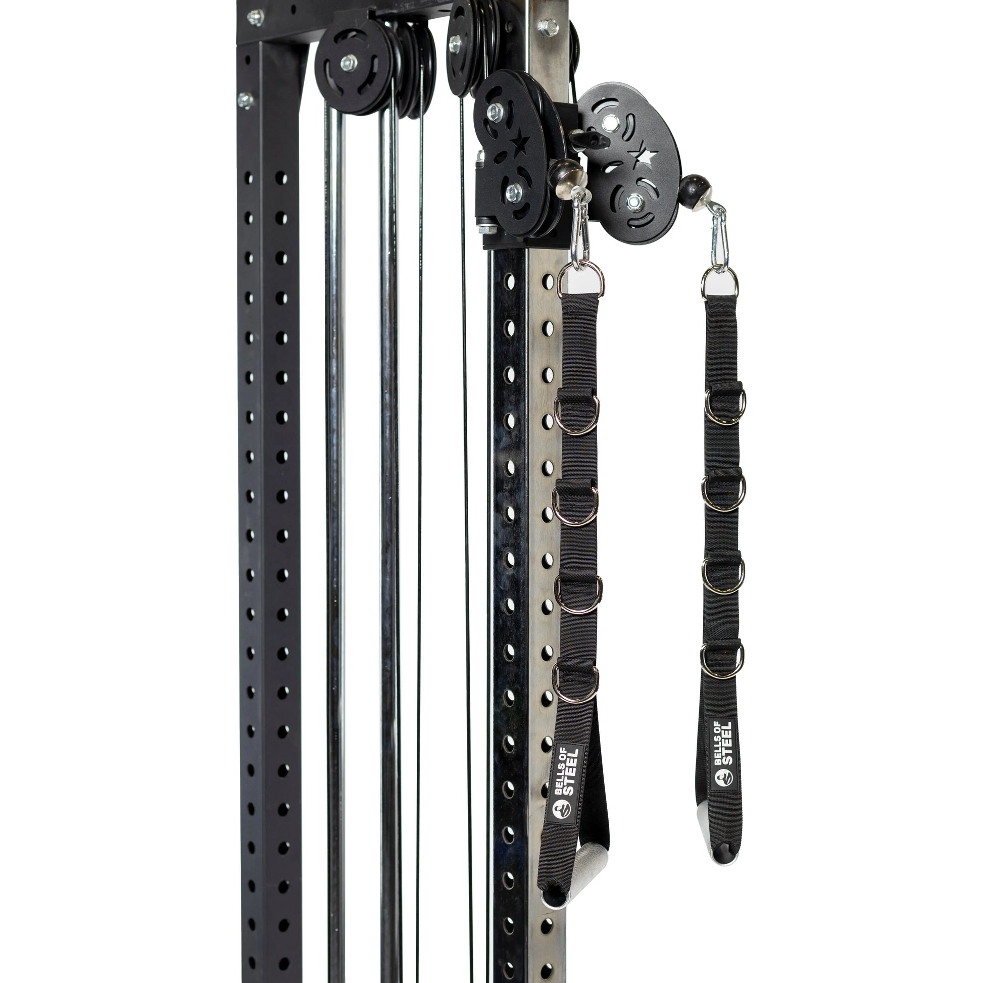 Rustproof Aluminum Gym Handles with Adjustable Straps and Smooth Rotation for Cable Machines, Chest Flys, and Shoulder Raises