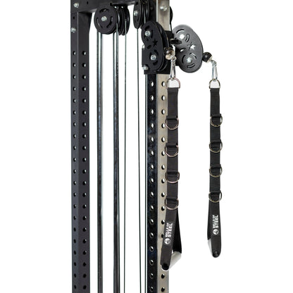 Rustproof Aluminum Gym Handles with Adjustable Straps and Smooth Rotation for Cable Machines, Chest Flys, and Shoulder Raises