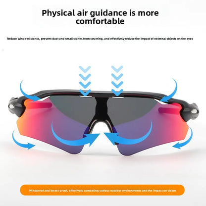 Polarized UV400 Sports Sunglasses for Men and Women, Lightweight TR90 Frame, Windproof Anti-Glare Design for Cycling, Running, Hiking, Camping, Fishing, Driving, Golf, and Outdoor Activities