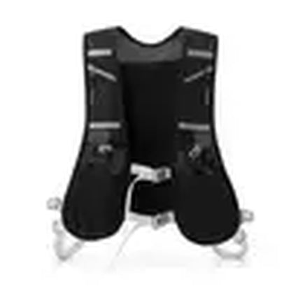 Hydration Vest Backpack for Men and Women - Breathable Mesh and Neoprene Design with 7 Pockets, Adjustable Fit, and Reflective Features for Hiking, Cycling, and Outdoor Activities