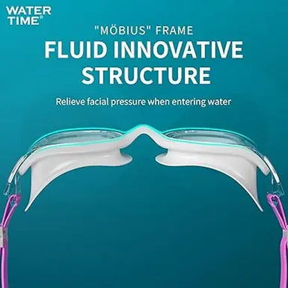 WATERTIME Wide View Adult Swim Goggles with Anti-Fog Technology, Soft Silicone Seal, and Adjustable Strap