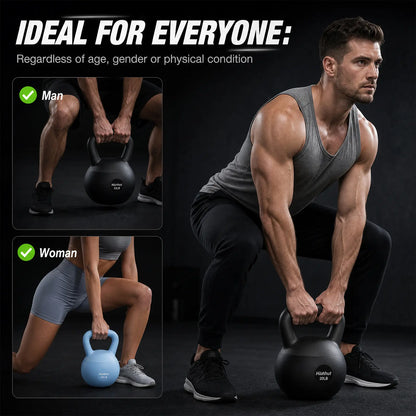 Soft Kettlebell with Handle - Premium Home Gym Equipment for Strength Conditioning and Core Training