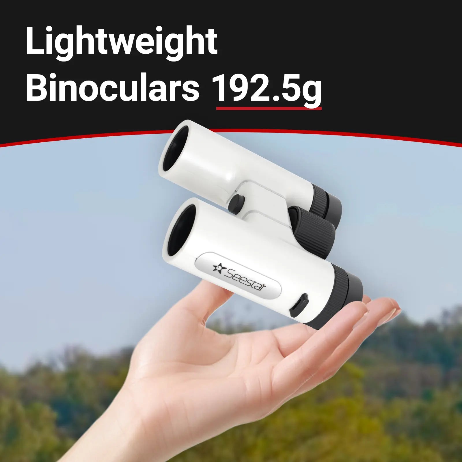Seestar 8x24mm Compact Binoculars with 0.8m Close Focus and FMC Coating for Sports, Concerts, and Hiking
